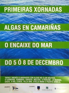 cartel jornadas algas camariñas
