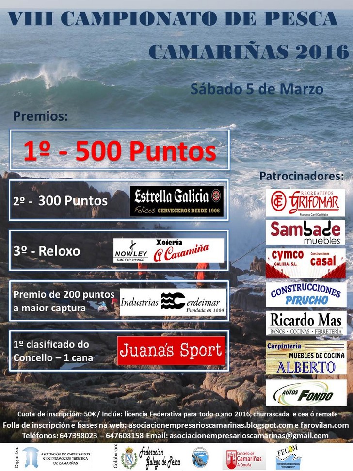 cartel pesca camariñas