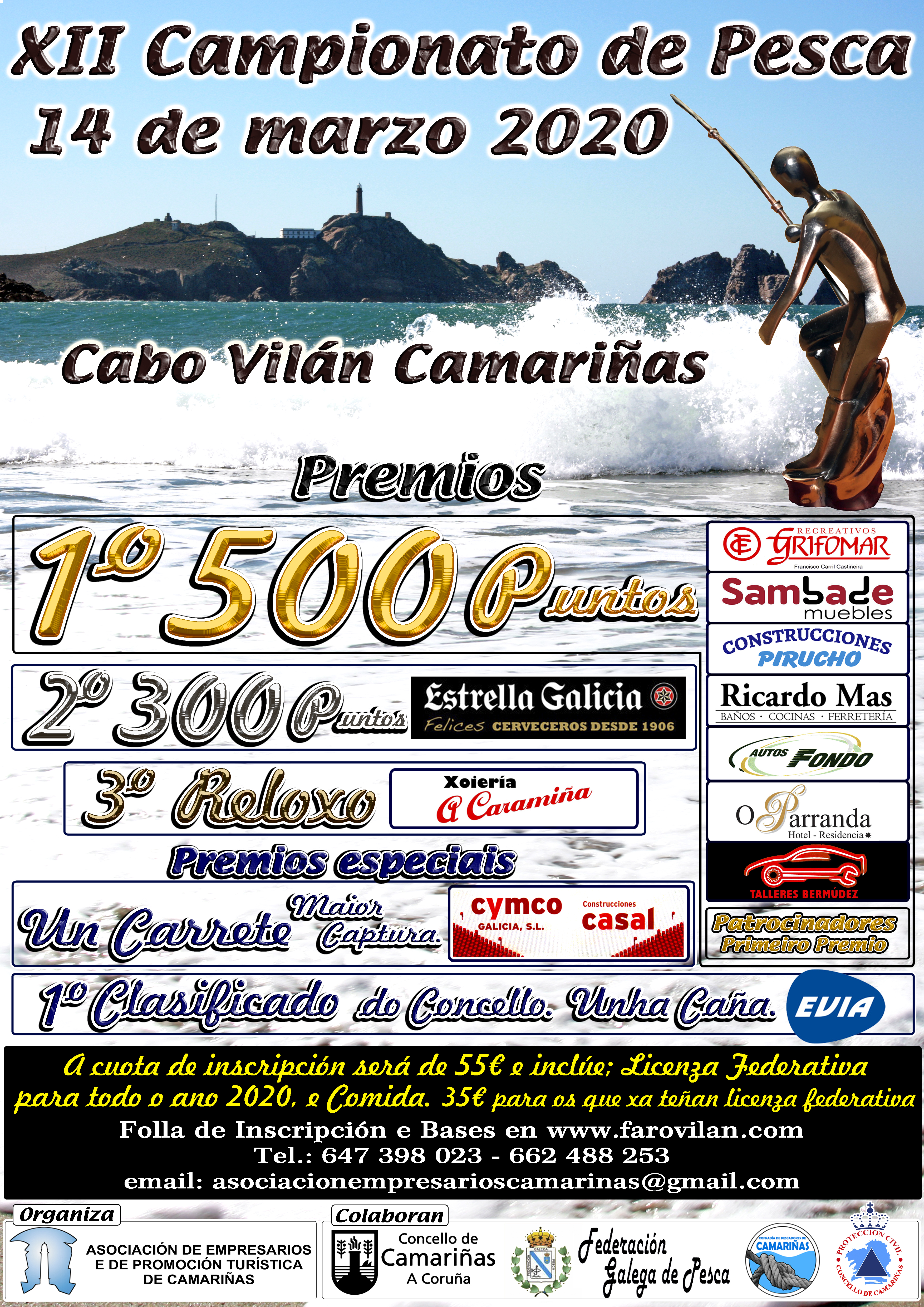 XII Campeonato de pesca 2020 (Puntos)