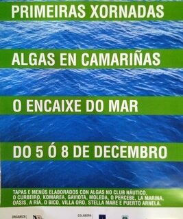 cartel jornadas algas camariñas